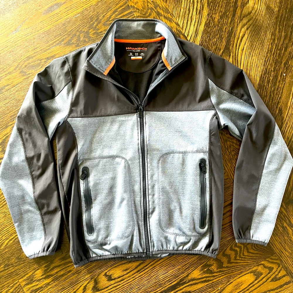Hawke  and CO pro series Men’s small spring fall zip up jacket gray black
